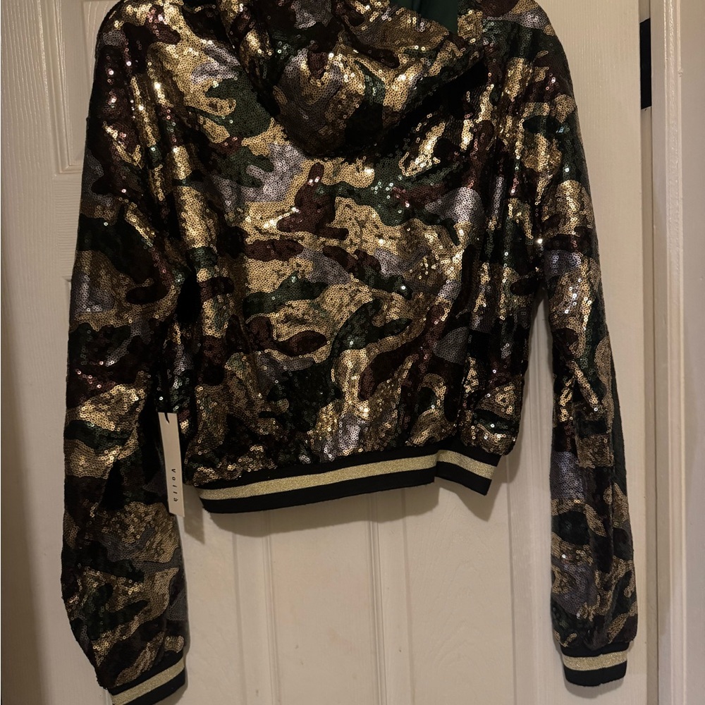Sequin Camo Women's Sweater - Picture 3 of 3